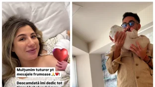 Armin Nicoară, imagini emoționante, chiar din rezerva de spital a Claudiei Puican. „Lacrimile îmi curg pe față!”